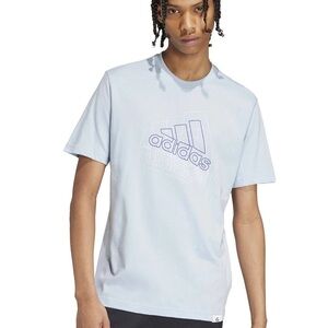 Adidas Men's Light Blue Logo T-Shirt Sz XL NWT